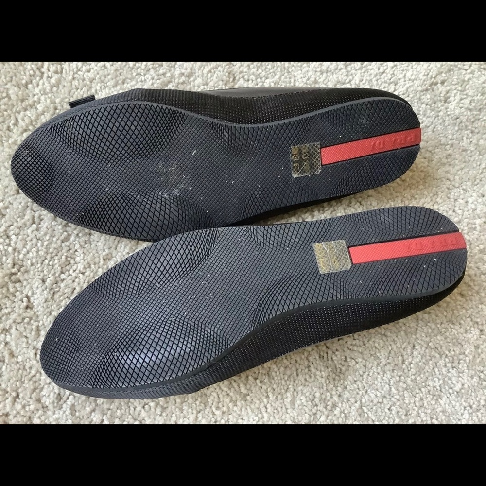 Prada Black Bow Ballet Flats - Picture 4 of 7